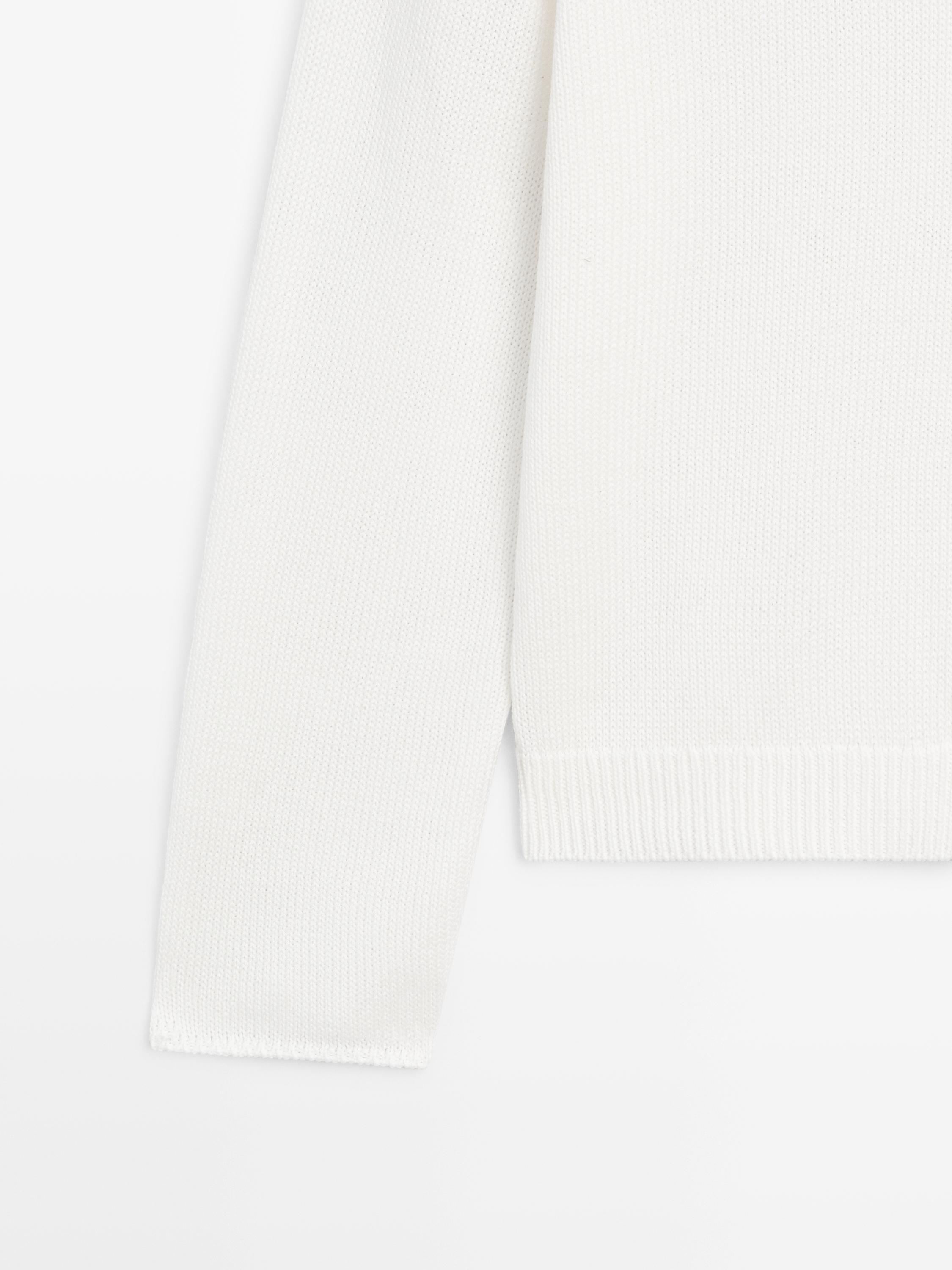 Pull en maille 100 % coton mercerisé